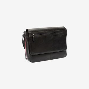 Primehide Large Messenger Bag Black