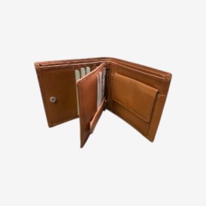 London Leathergoods Bifold Wallet Tan